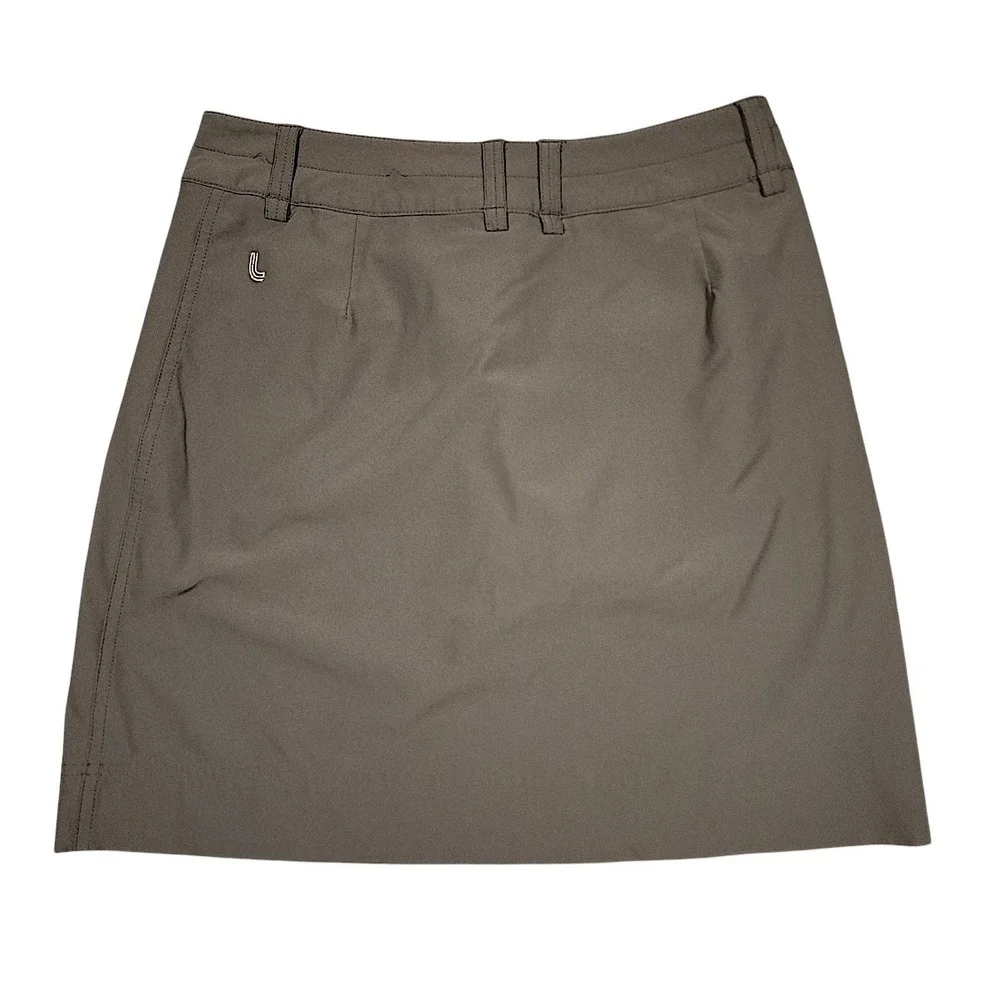 Lole Skorts sz 4 Bundle Lot of 2 Black Brown Quick Dry UPF 50+ Tennis Mini Skirt